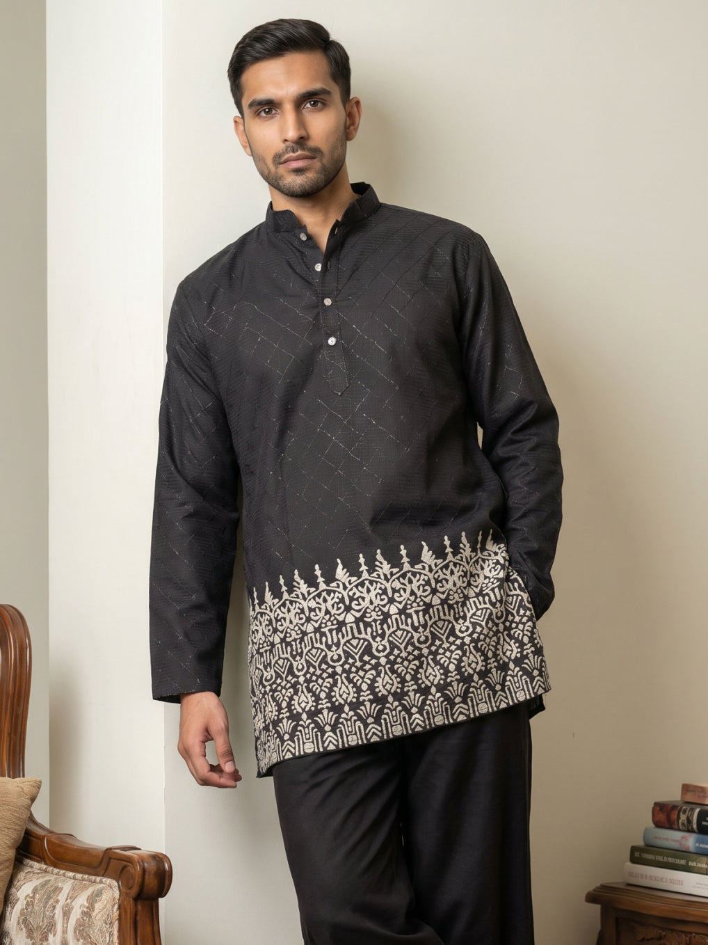 Men's Ethnic Printed & Thread Work Kurtas