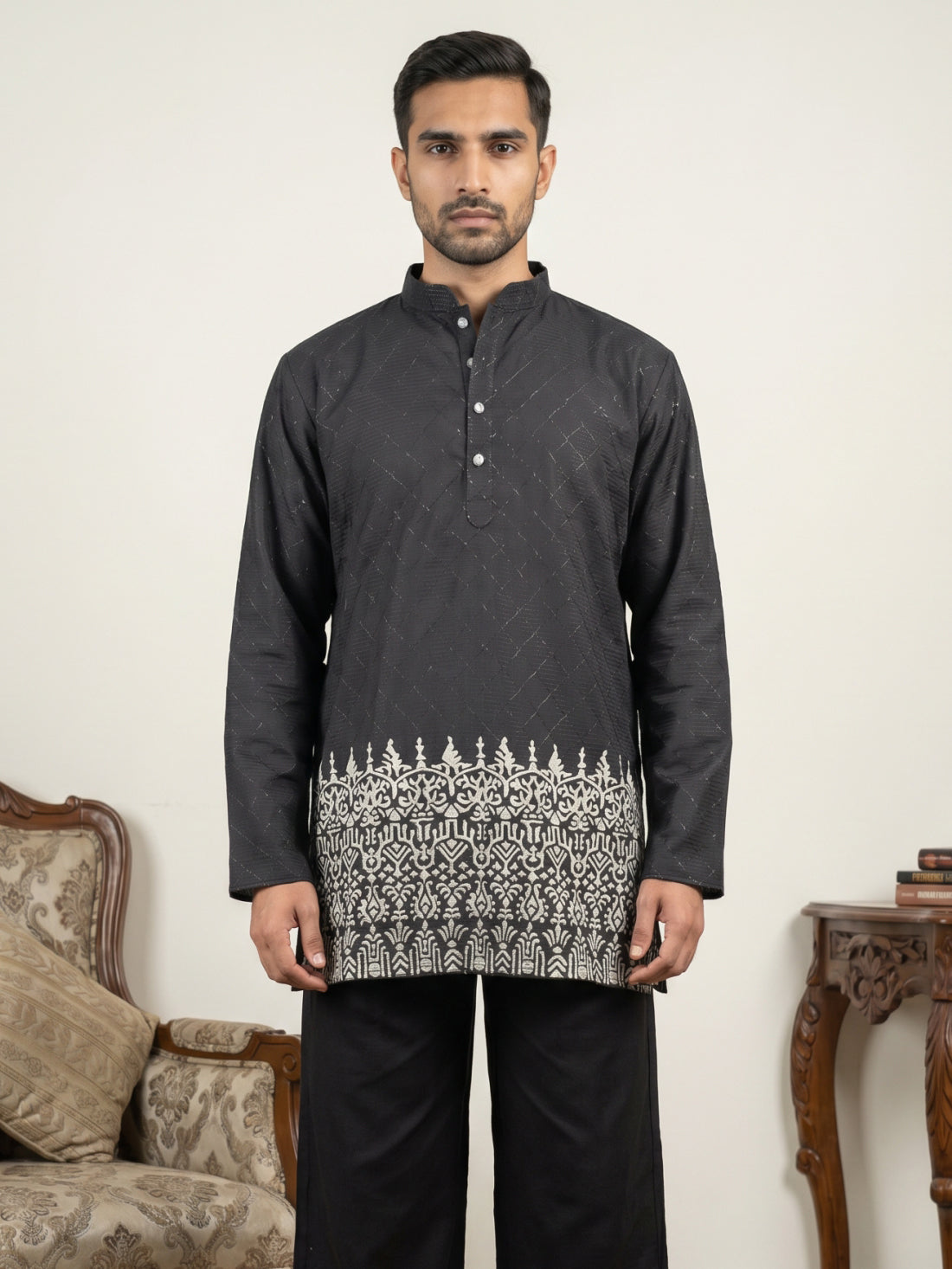 Men's Ethnic Printed & Thread Work Kurtas