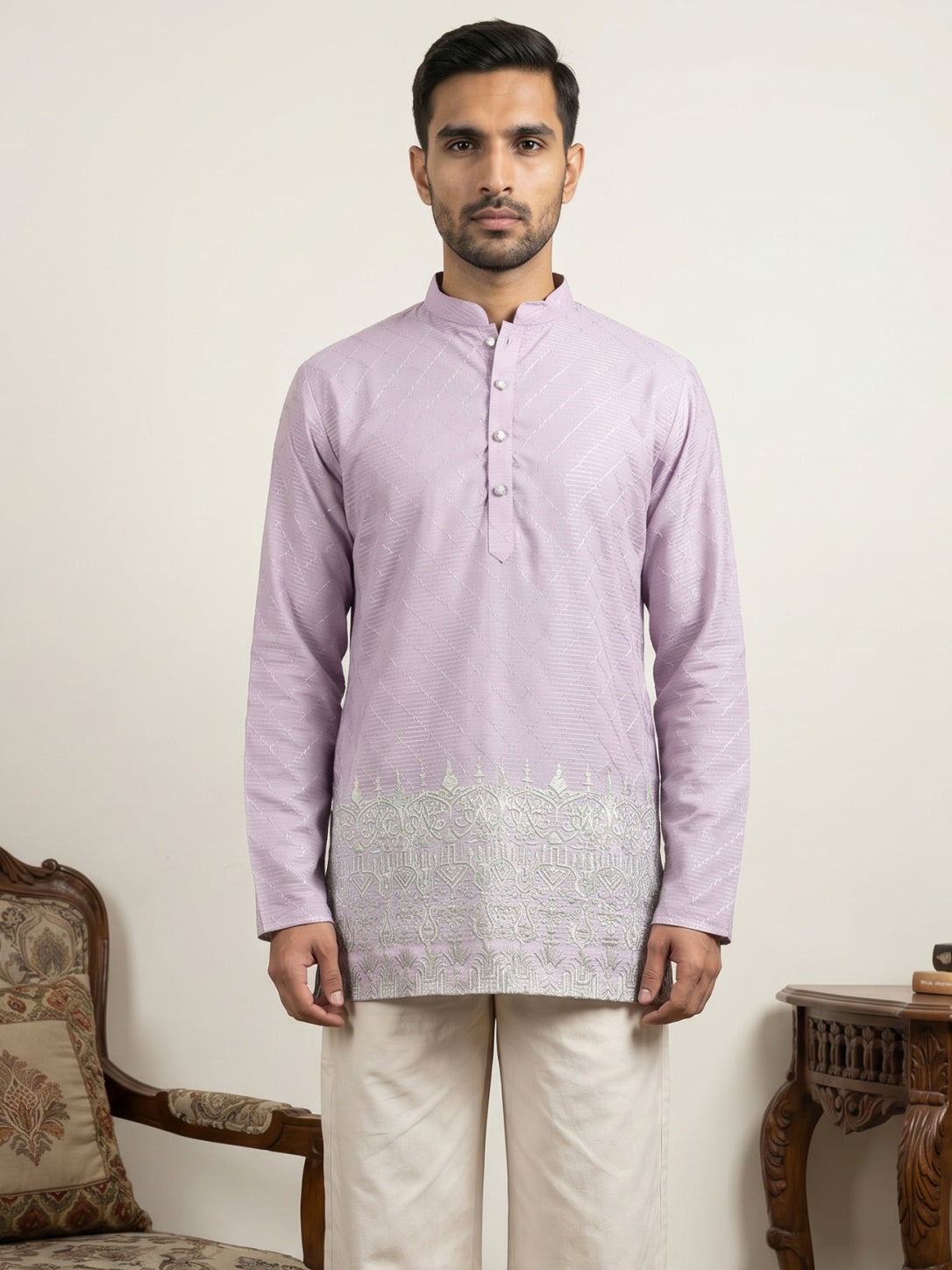 Men's Ethnic Printed & Thread Work Kurtas
