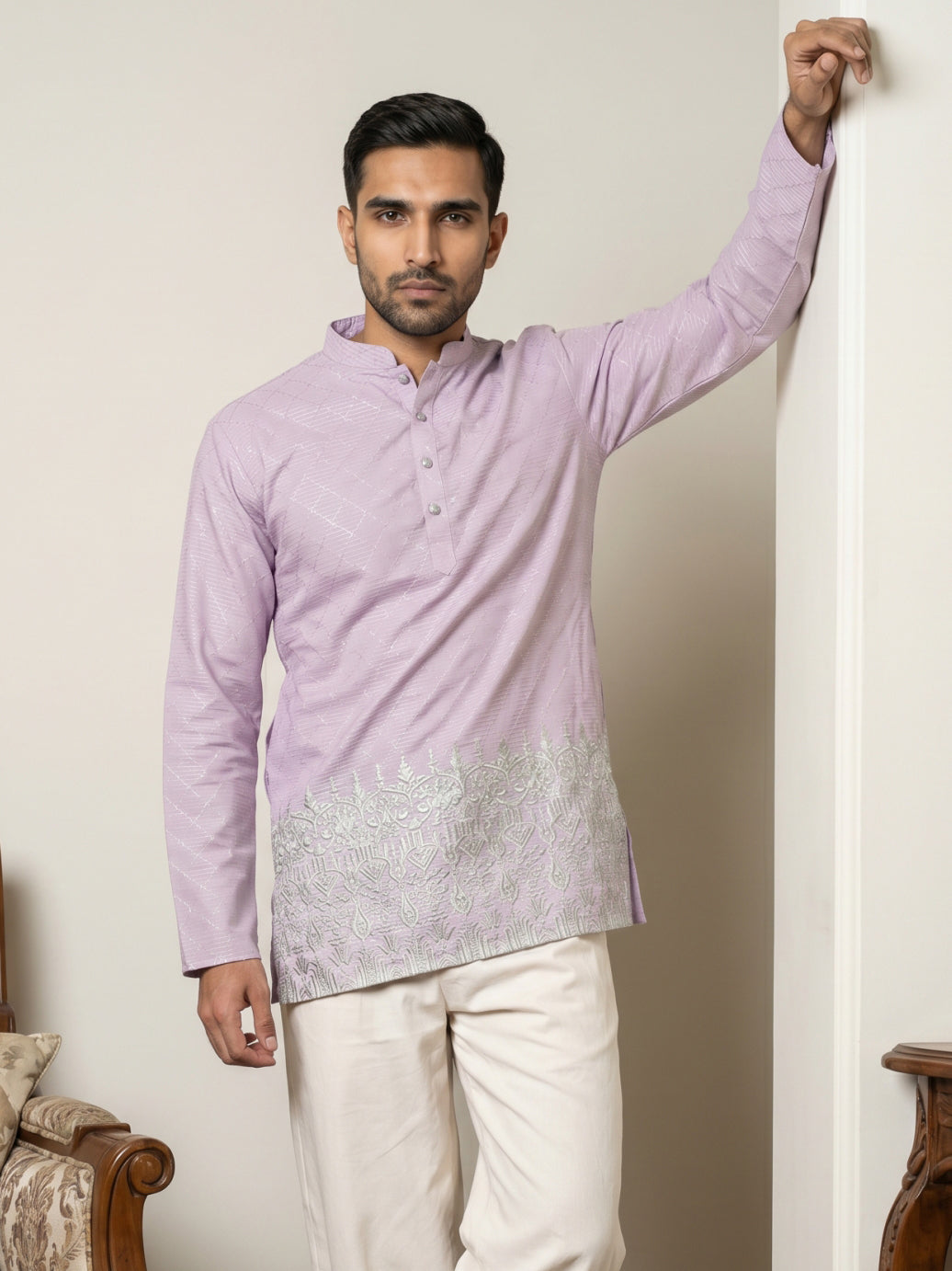 Men's Ethnic Printed & Thread Work Kurtas