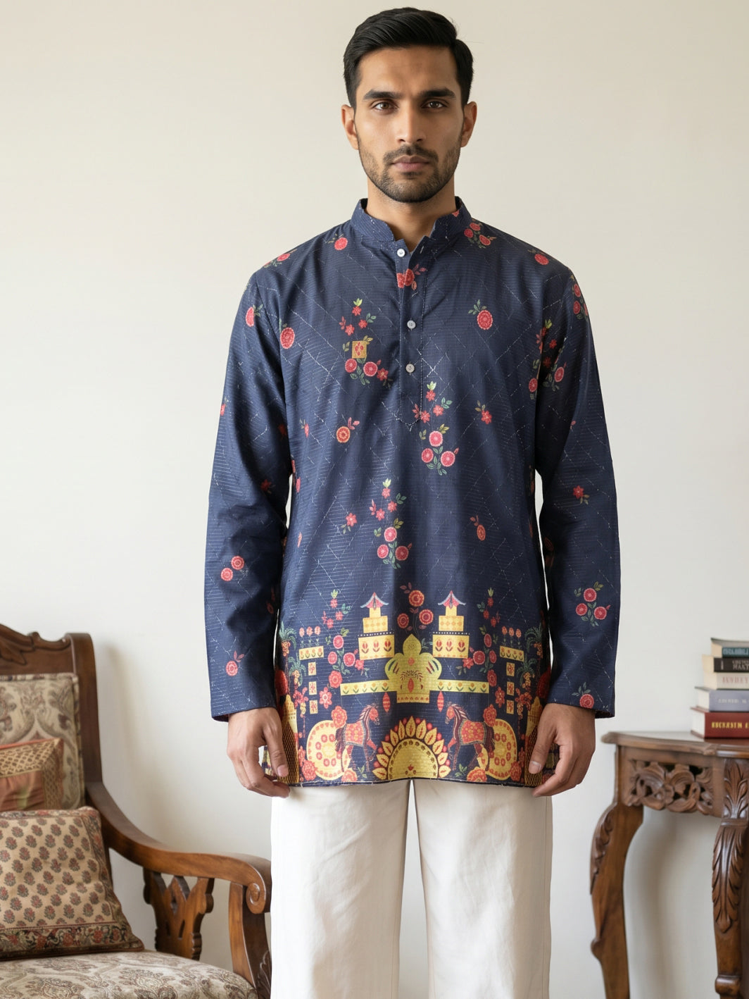 Premium Cotton Blend Printed Ethnic Kurtas