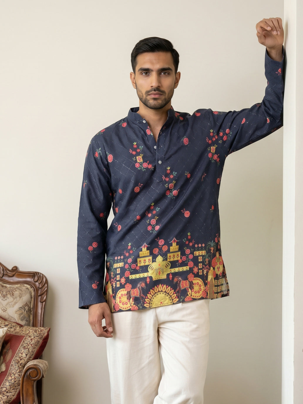 Premium Cotton Blend Printed Ethnic Kurtas