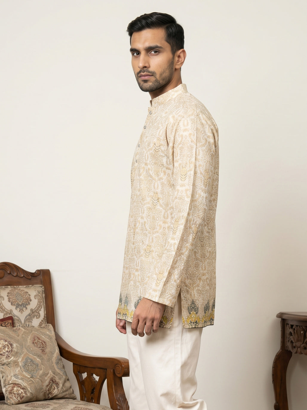 Men's Traditional Printed Kurtas