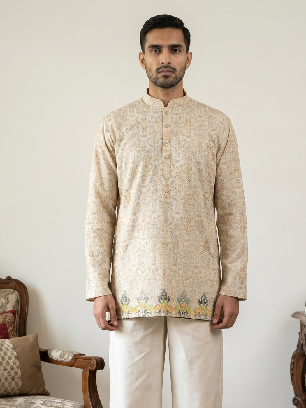 Men's Traditional Printed Kurtas