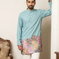 Cotton Floral Printed Kurta for Men