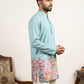 Cotton Floral Printed Kurta for Men