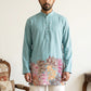 Cotton Floral Printed Kurta for Men