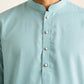 Cotton Floral Printed Kurta for Men