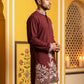 Men's Japanese Fabric Botanical Embroidered Kurta