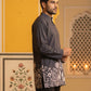 Men's Cotton Blend Festive Printed Kurta