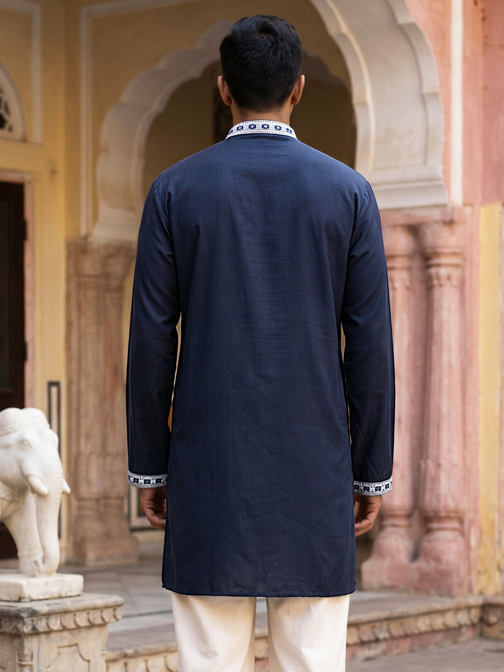 Ethnic Embroidered Japanese Fabric Kurta