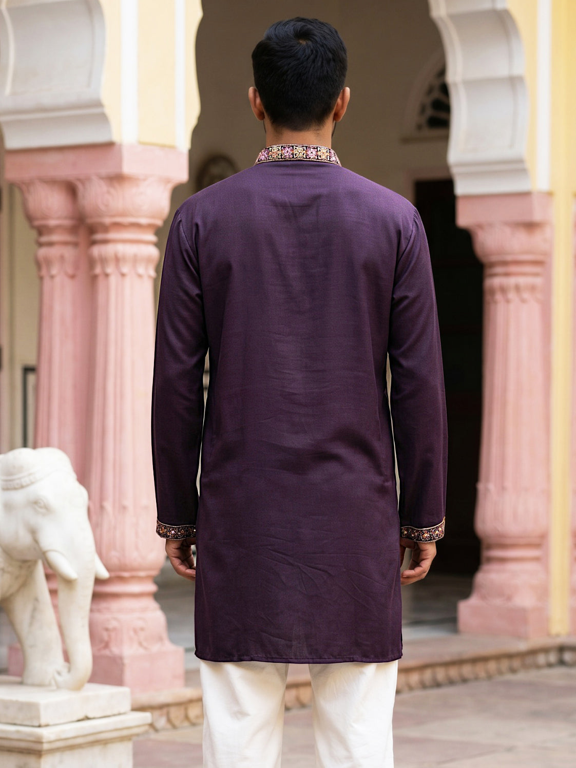 Japanese Fabric Floral Embroidered Kurta