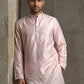 Men Designer Silk Blend Embroidered Kurta ( 65KO 5603Pink ) [FF] [G-4]