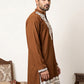 Ethnic Japanese Fabric Embroidered Kurta ( 65KO 5605Brown )