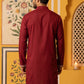 Ethnic Japanese Fabric Embroidered Kurta ( 65KO 5605Maroon )