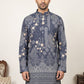 Traditional Cotton Blend Printed Kurta ( 65KO 5606Blue )