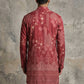 Traditional Cotton Blend Printed Kurta ( 65KO 5606Maroon )