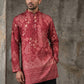 Traditional Cotton Blend Printed Kurta ( 65KO 5606Maroon )