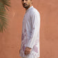 Cotton Blend Floral Printed Kurta ( 65KO 5607Purple )