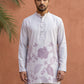 Cotton Blend Floral Printed Kurta ( 65KO 5607Purple )