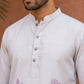 Cotton Blend Floral Printed Kurta ( 65KO 5607Purple )
