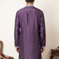 Japanese Fabric Designer Embroidered Kurta ( 65KO 5608Purple )