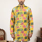 Silk Blend Designer Embroidered Kurta ( 65KO 5609Yellow )