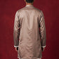 Cotton Blend Ethnic Embroidered Kurta ( 65KO 5611Brown )