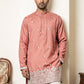 Cotton Blend Ethnic Embroidered Kurta ( 65KO 5611Pink )