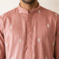 Cotton Blend Ethnic Embroidered Kurta ( 65KO 5611Pink )