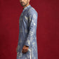 Cotton Blend Printed & Thread Work Kurta ( 65KO 5612Blue )
