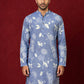 Cotton Blend Printed & Thread Work Kurta ( 65KO 5612Blue )