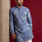 Cotton Blend Printed & Thread Work Kurta ( 65KO 5612Blue )