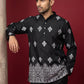 Cotton Blend Ethnic Printed Kurta ( 65KO 5614Black )