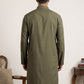 Men's Japanese Fabric Designer Embroidered Kurta ( 65KO 5615Grey )