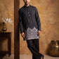Printed Cotton Blend Kurta for Men ( 65KO 5622Black )