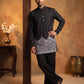 Printed Cotton Blend Kurta for Men ( 65KO 5622Black )