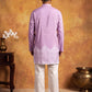 Printed Cotton Blend Kurta for Men ( 65KO 5622Purple )