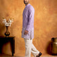 Printed Cotton Blend Kurta for Men ( 65KO 5622Purple )