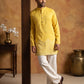 Printed Cotton Blend Kurta for Men ( 65KO 5622Yellow )