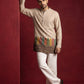 Cotton Blend Printed & Thread Work Kurta for Men ( 65KO 5623Beige )