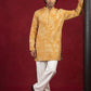 Printed Cotton Blend Kurta for Men ( 65KO 5624Mustard )