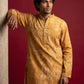 Printed Cotton Blend Kurta for Men ( 65KO 5624Mustard )