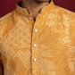 Printed Cotton Blend Kurta for Men ( 65KO 5624Mustard )
