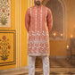 Floral Embroidered Kurta for Men ( 65KO 5628Peach )