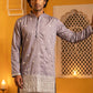 Floral Embroidered Kurta for Men ( 65KO 5629Purple )