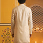 Floral Embroidered Kurta for Men ( 65KO 5629White )