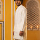 Floral Embroidered Kurta for Men ( 65KO 5629White )