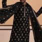 Silk Blend Embroidered Kurta (65KO D 5355 Black ) [FF] [E-5]