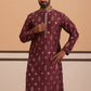 Silk Blend Embroidered Kurta ( 65KO D 5355 D 5355Maroon ) [FF] [E-5]